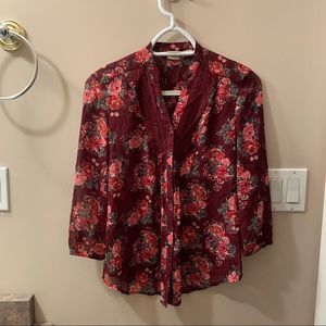 Floral Esprit Blouse Size 2
